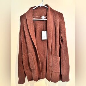 A New Day Women's Cinnamon Open Cardigan